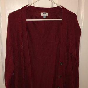 pretty red cardigan
